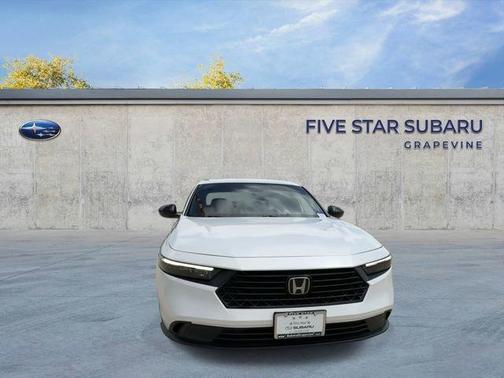 Platinum White 2024 Honda Accord Hybrid Sport