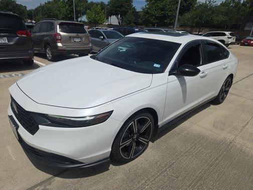 White 2024 Honda Accord Hybrid Sport