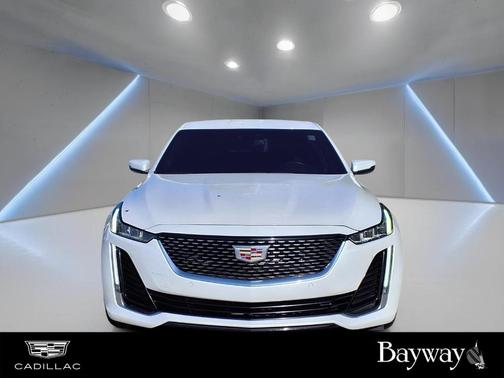 Crystal White Tri-Coat 2023 Cadillac CT5 Premium Luxury RWD