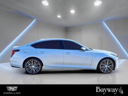 Crystal White Tri-Coat 2023 Cadillac CT5 Premium Luxury RWD