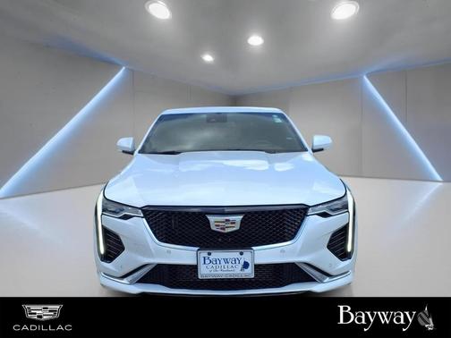 Crystal White Tri-Coat 2023 Cadillac CT4 Sport