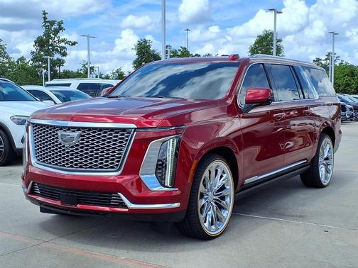 Radiant Red 2026 Cadillac Escalade ESV Platinum Luxury