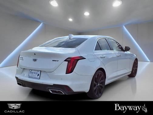 Summit White 2023 Cadillac CT4 Premium Luxury
