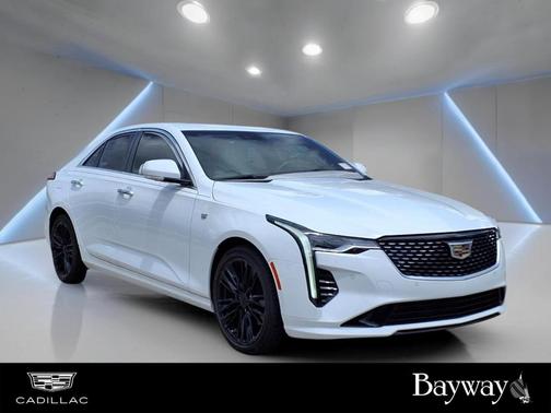 Summit White 2023 Cadillac CT4 Premium Luxury