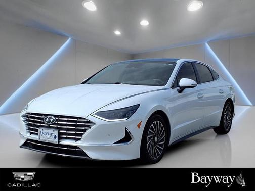 Hyper White 2021 Hyundai SONATA Hybrid Limited