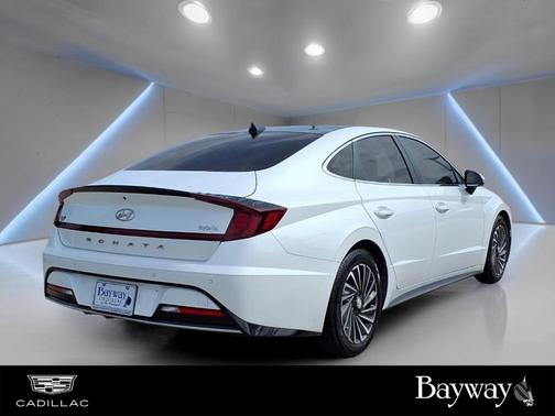 Hyper White 2021 Hyundai SONATA Hybrid Limited