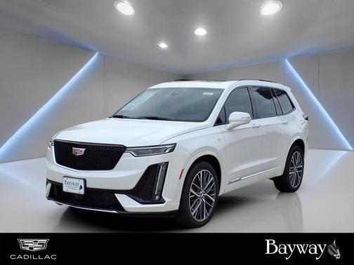 Crystal White Tri-Coat 2025 Cadillac XT6 Sport AWD