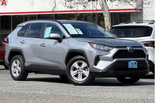 SILVER SKY METALLIC 2021 Toyota RAV4 Hybrid LE