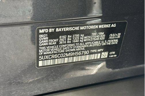 Arctic Gray Metallic 2021 BMW X5 xDrive40i