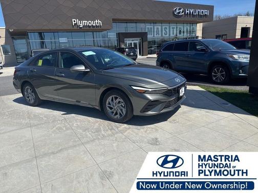 Amazon Gray 2026 Hyundai ELANTRA HEV Blue