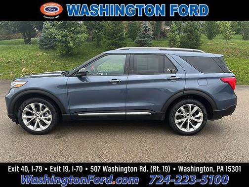 Infinite Blue Metallic Tinted Clearcoat 2021 Ford Explorer Platinum