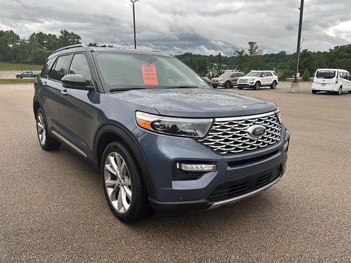Infinite Blue Metallic Tinted Clearcoat 2021 Ford Explorer Platinum
