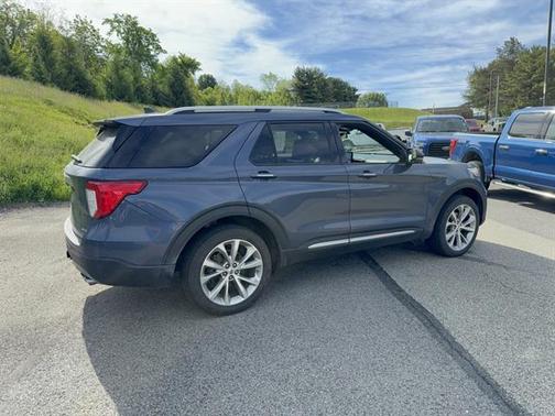 Infinite Blue Metallic Tinted Clearcoat 2021 Ford Explorer Platinum