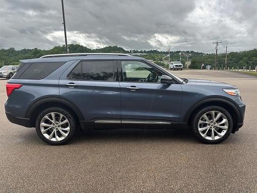 Infinite Blue Metallic Tinted Clearcoat 2021 Ford Explorer Platinum
