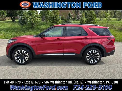 Rapid Red Metallic Tinted Clearcoat 2026 Ford Explorer Platinum