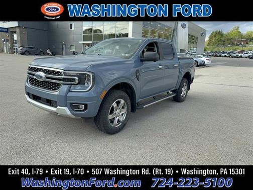 Azure Gray Metallic Tri-Coat 2024 Ford Ranger XLT