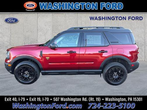 Ruby Red Metallic Tinted Clearcoat 2025 Ford Bronco Sport Badlands