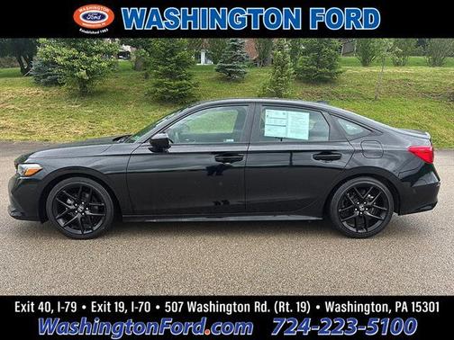 Crystal Black Pearl 2023 Honda Civic Sport