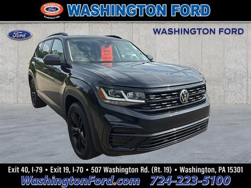 Deep Black Pearl 2023 Volkswagen Atlas 3.6L SEL