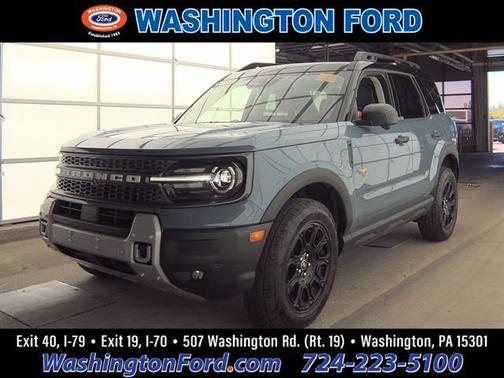 Azure Gray Metallic Tri-Coat 2025 Ford Bronco Sport Badlands