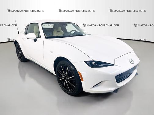 Snowflake White Pearl Mica 2026 Mazda MX-5 Miata RF Grand Touring Auto