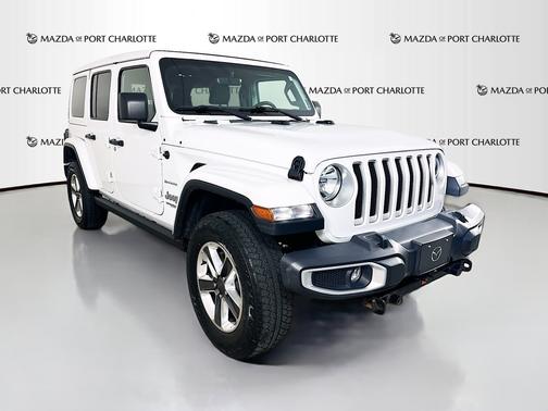 Bright White Clearcoat 2020 Jeep Wrangler Unlimited Sahara 4x4