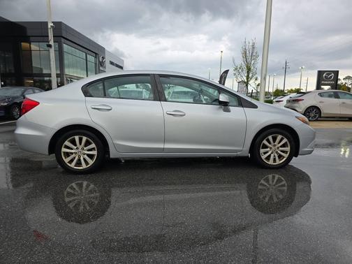 Alabaster Silver Metallic 2012 Honda Civic 4dr Auto EX