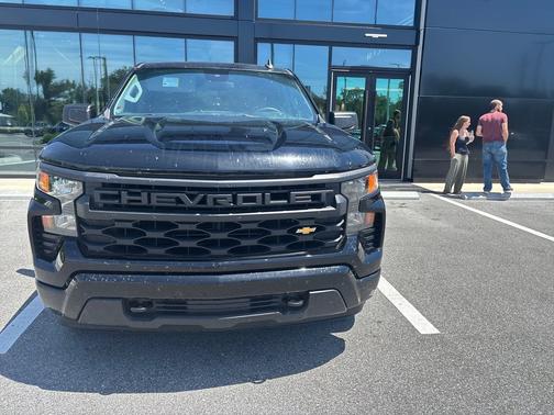 Black 2022 Chevrolet Silverado 1500 2WD Crew Cab 147" Custom