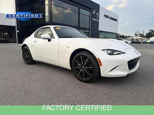 Snowflake White Pearl Mica 2024 Mazda MX-5 Miata RF Grand Touring Auto