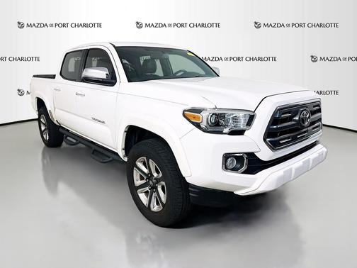 Super White 2016 Toyota Tacoma 2WD Double Cab V6 AT Limited (Natl)
