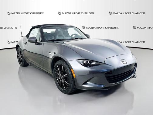 Machine Gray Metallic 2026 Mazda MX-5 Miata Grand Touring Auto