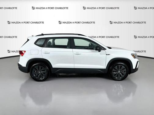 Pure White 2024 Volkswagen Taos S FWD