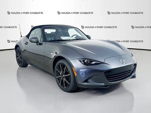 Machine Gray Metallic 2026 Mazda MX-5 Miata Grand Touring Auto