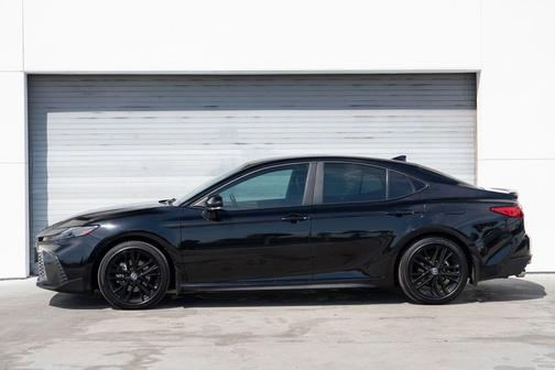 Midnight Black Metallic 2025 Toyota Camry SE