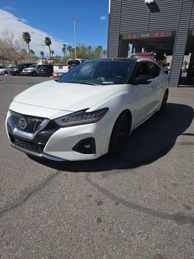 White 2019 Nissan Maxima 3.5 SR