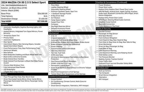 2024 Mazda CX-30 Select