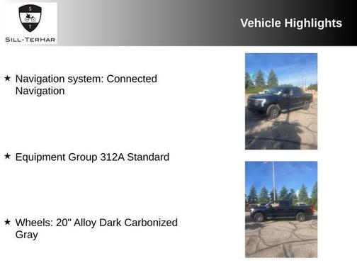 Agate Black Metallic 2025 Ford F-150 Lightning Flash