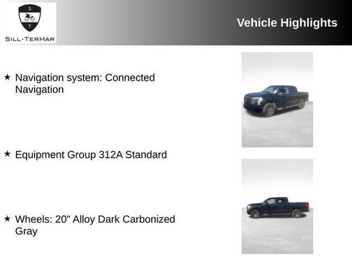 Agate Black Metallic 2025 Ford F-150 Lightning Flash