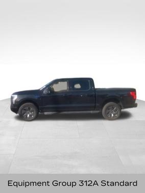 Agate Black Metallic 2025 Ford F-150 Lightning Flash