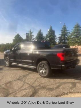 Agate Black Metallic 2025 Ford F-150 Lightning Flash