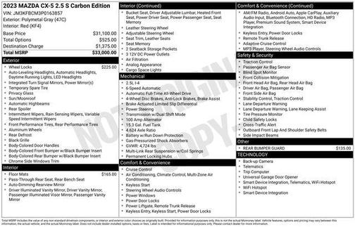 2023 Mazda CX-5 2.5 S Carbon Edition