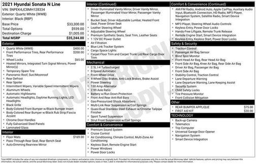 2021 Hyundai SONATA N Line