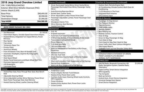 2018 Jeep Grand Cherokee Limited