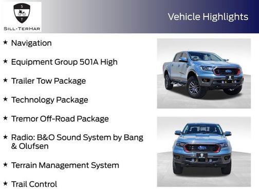 Azure Gray Metallic 2023 Ford Ranger Lariat