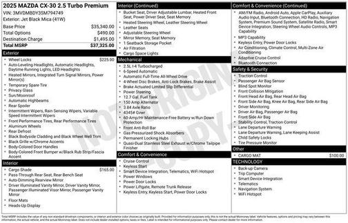 2025 Mazda CX-30 2.5 Turbo Premium Package