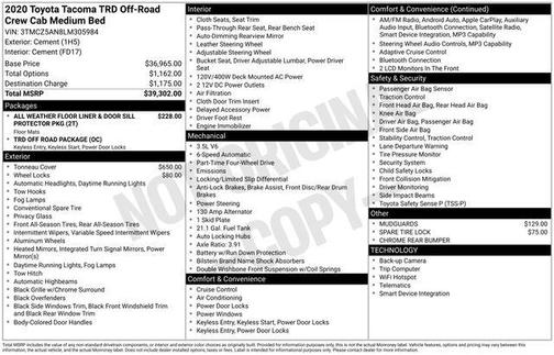 2020 Toyota Tacoma TRD Off Road