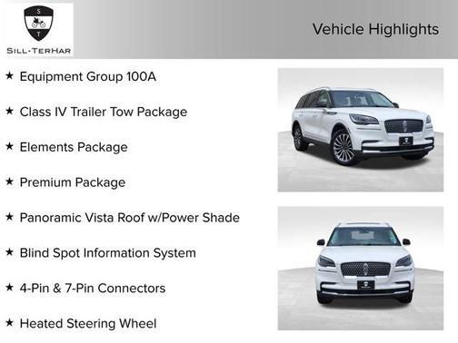 White Metallic 2023 Lincoln Aviator Standard AWD