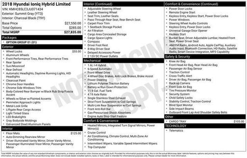 2018 Hyundai IONIQ Hybrid Limited
