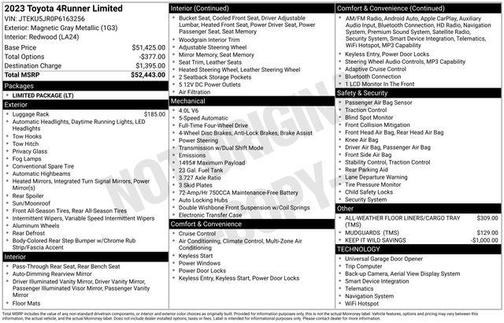 Magnetic Gray Metallic 2023 Toyota 4Runner Limited