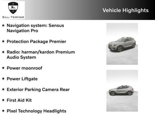 Silver 2023 Volvo XC40 Recharge Pure Electric Twin Ultimate